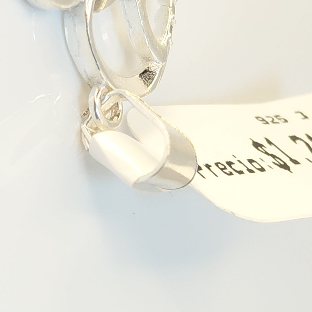 DIJE CORAZON C/CIRCONIAS PLATA .925 3.1 GR (NUEVO)