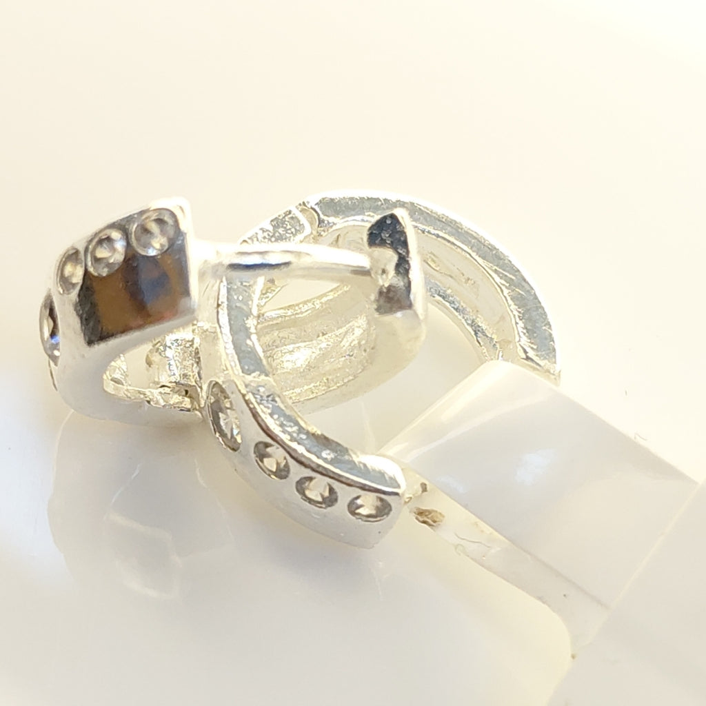 ARRACADAS C/CIRCONIAS PLATA .925 2.4 GR (NUEVO)