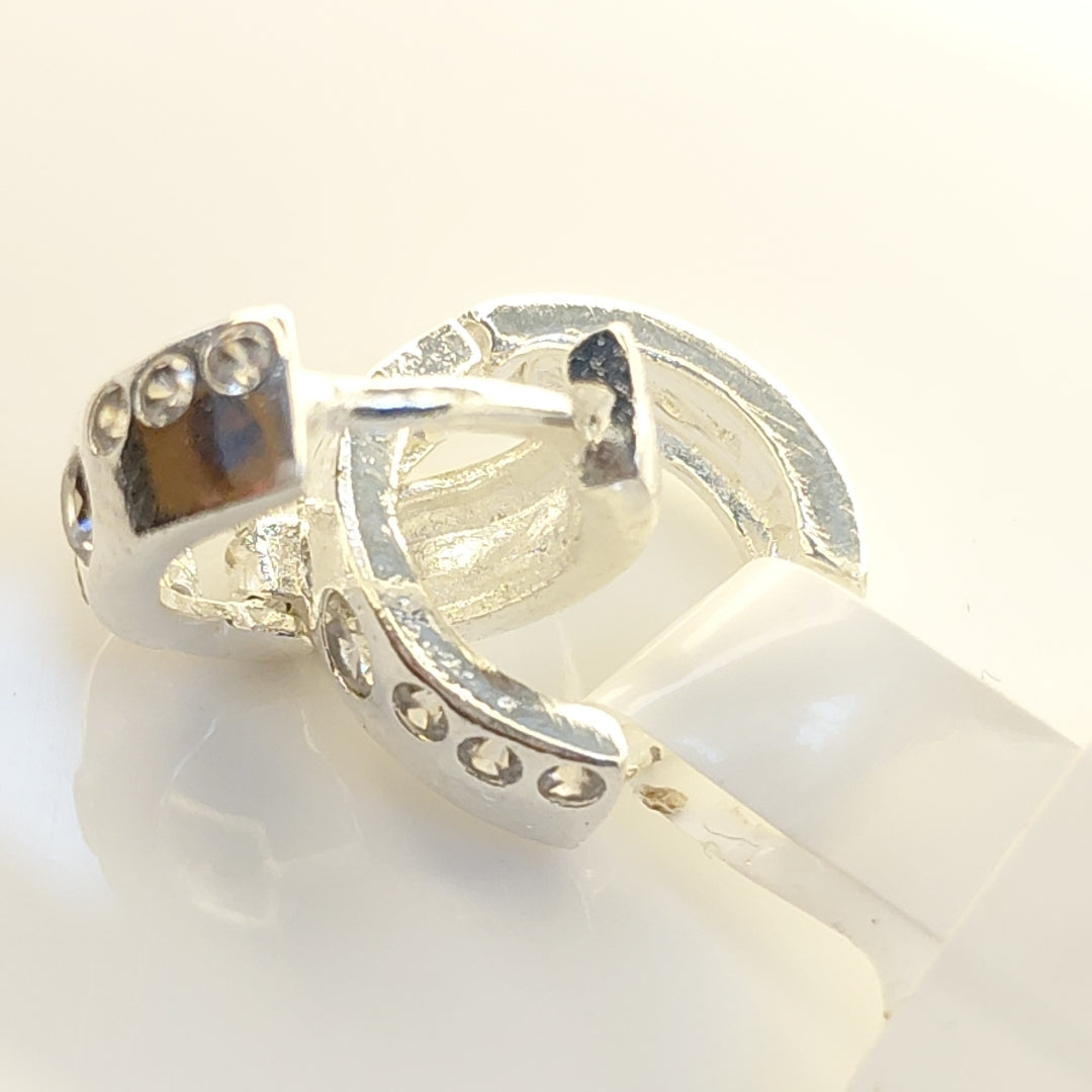 ARRACADAS C/CIRCONIAS PLATA .925 2.4 GR (NUEVO)