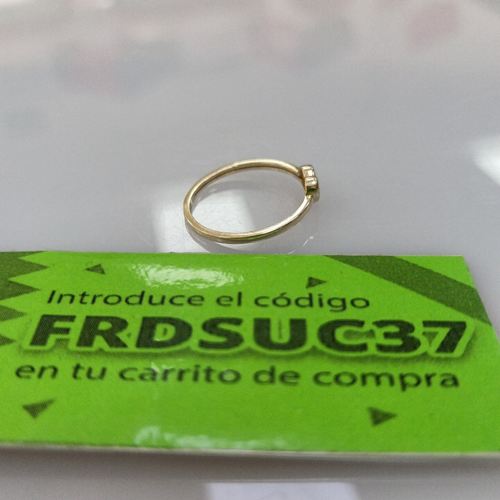 ANILLOS ANILLITO FIG CORAZON 10K TALLA 7 1.1 GR (NUEVO)