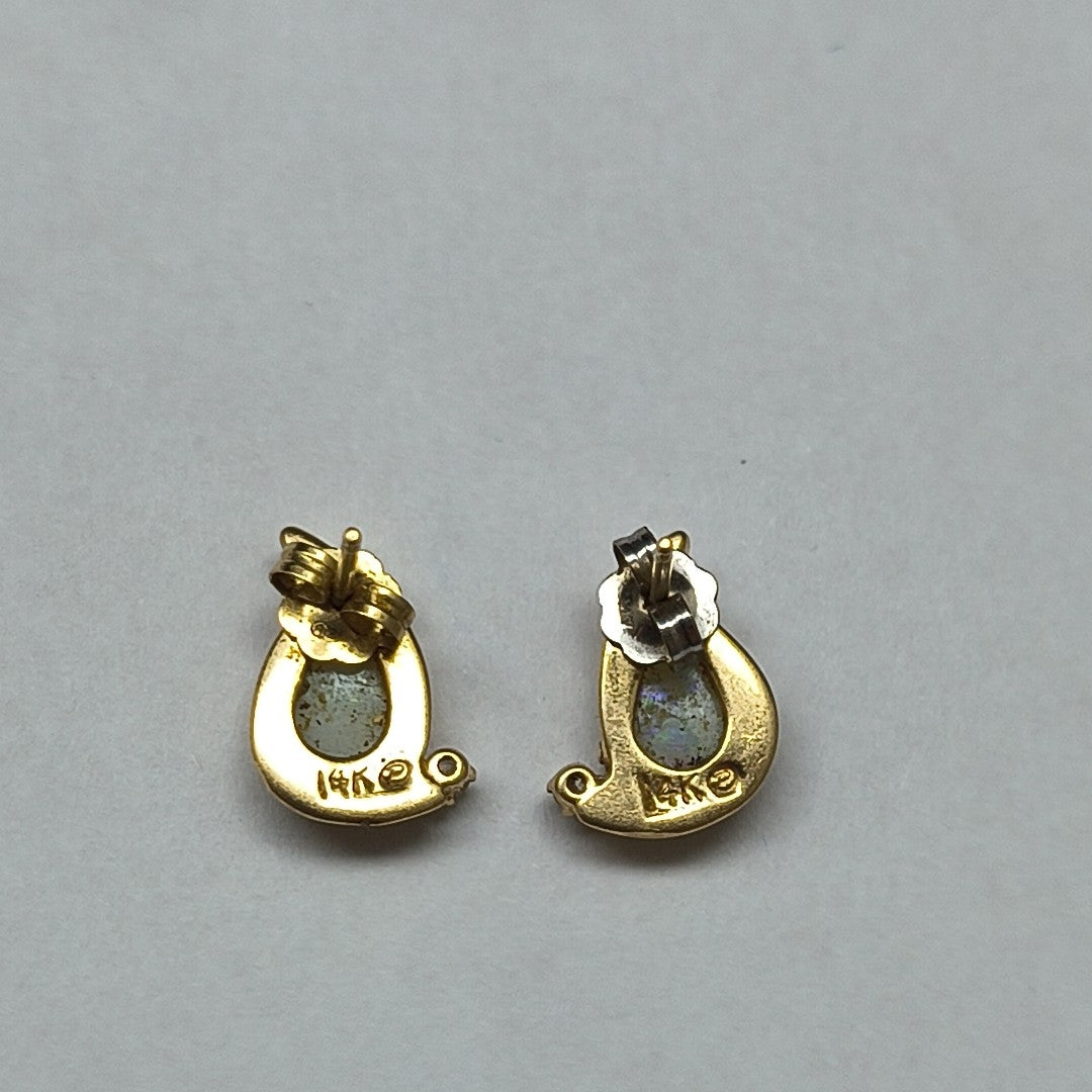 ARETES PAR ORO 14 K 2 GRMS (SEMINUEVO)