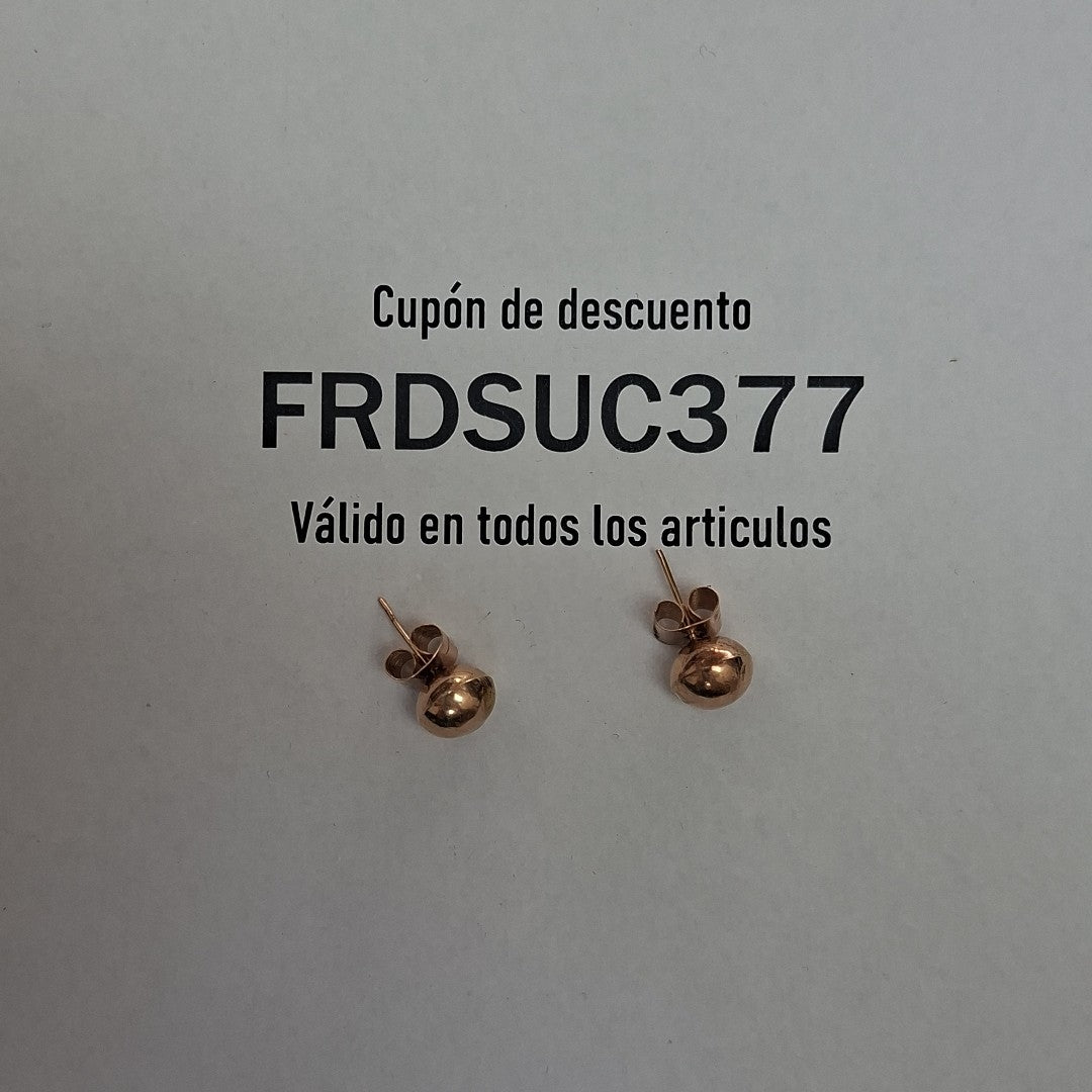 BROQUELES PAR ORO 8 K 1.6 GRMS (SEMINUEVO)