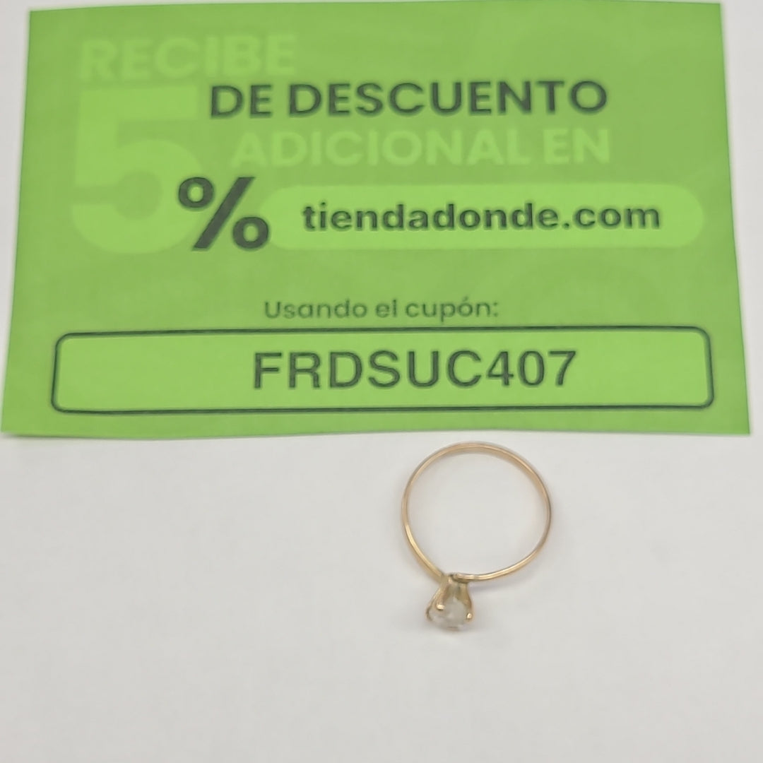SOLITARIO ORO 10 K 1,60 GRMS (SEMINUEVO)
