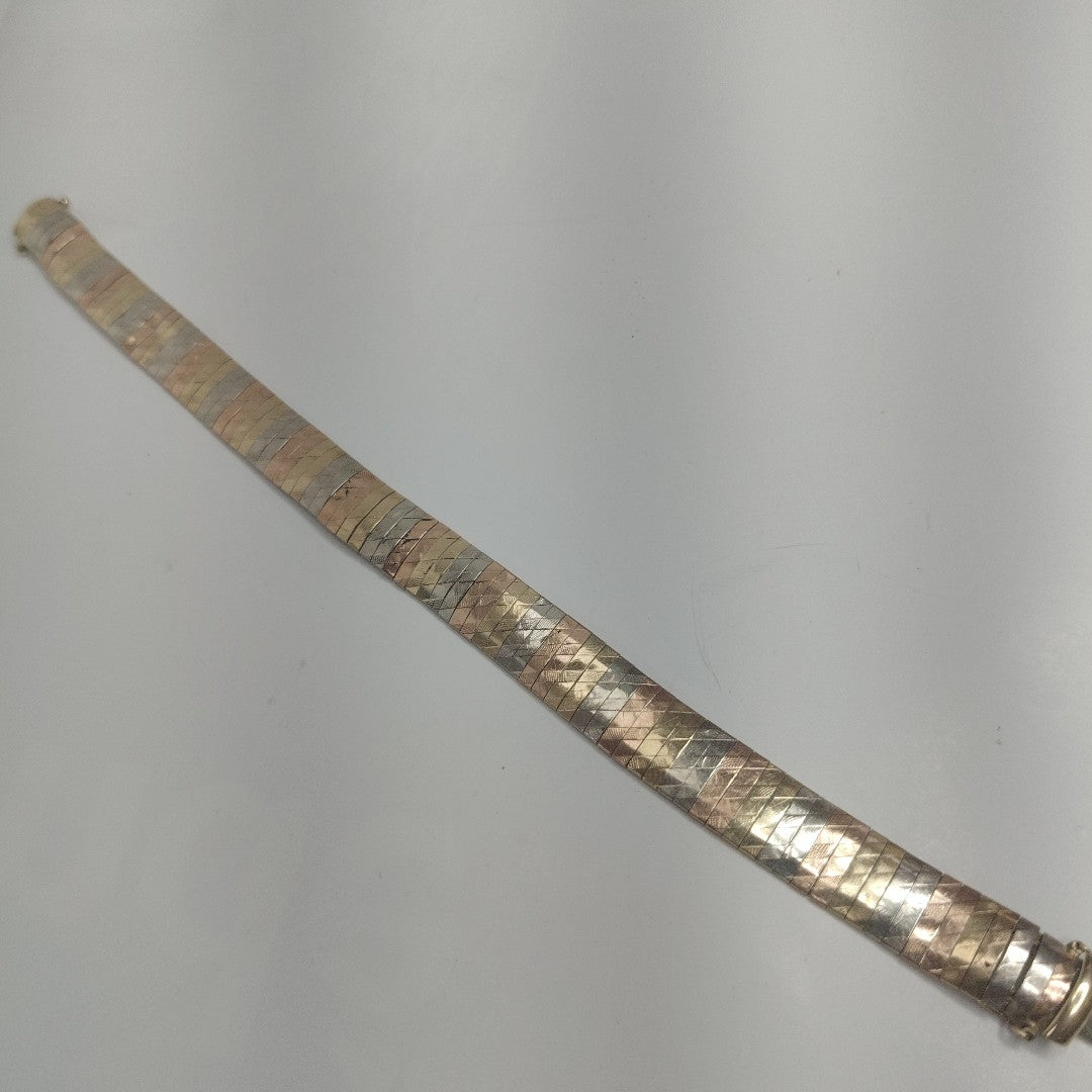 BRAZALETE ORO,ORO COMBINADO 14 K 16,00 GRMS (SEMINUEVO)