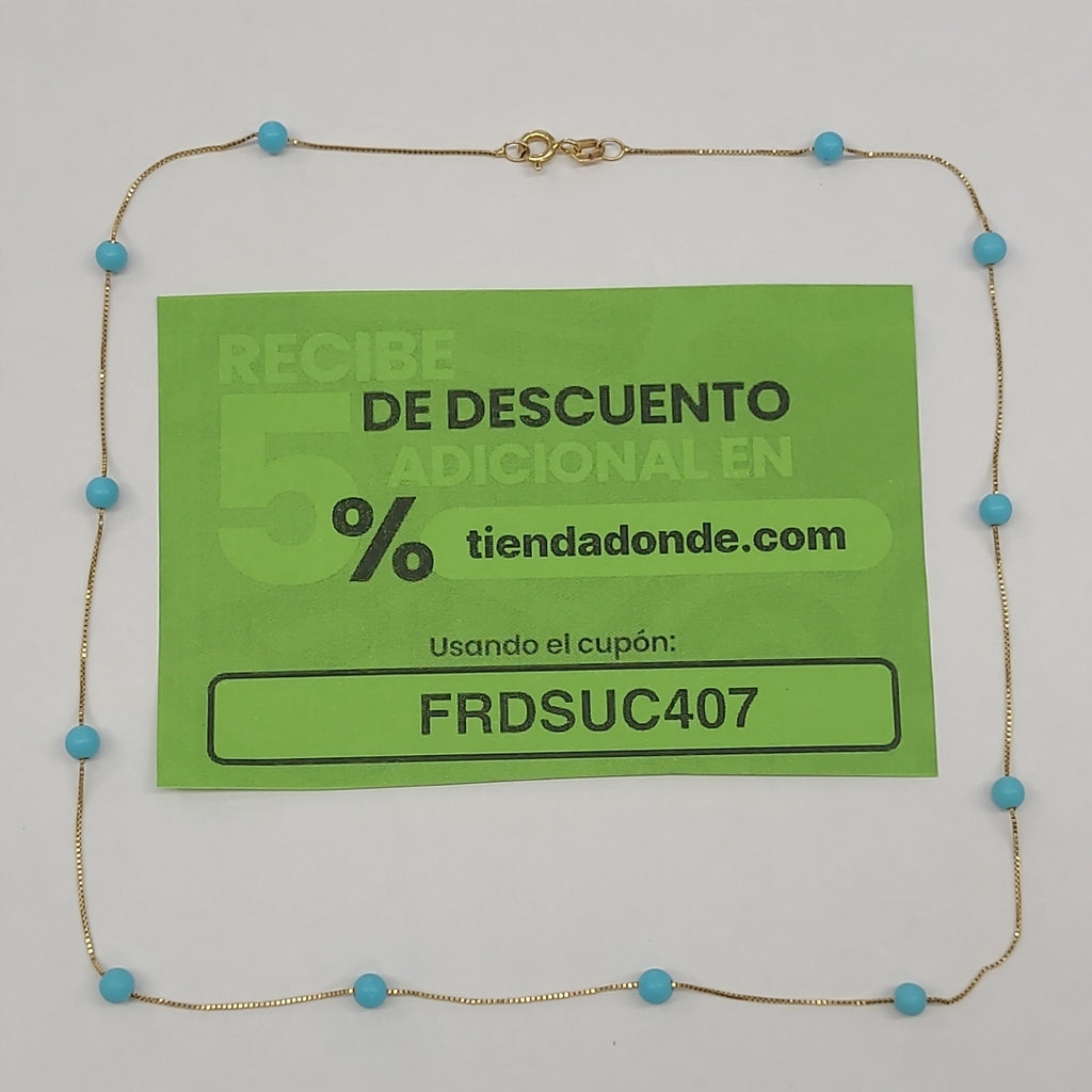 CADENA ORO 14 K 2,10 GRMS (SEMINUEVO)
