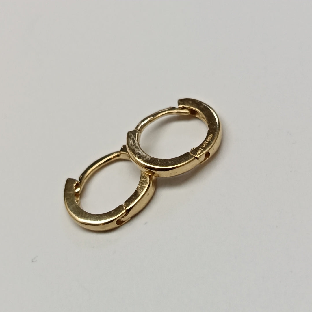 ARETES HUGGIE 14K 1.3 GR (NUEVO)