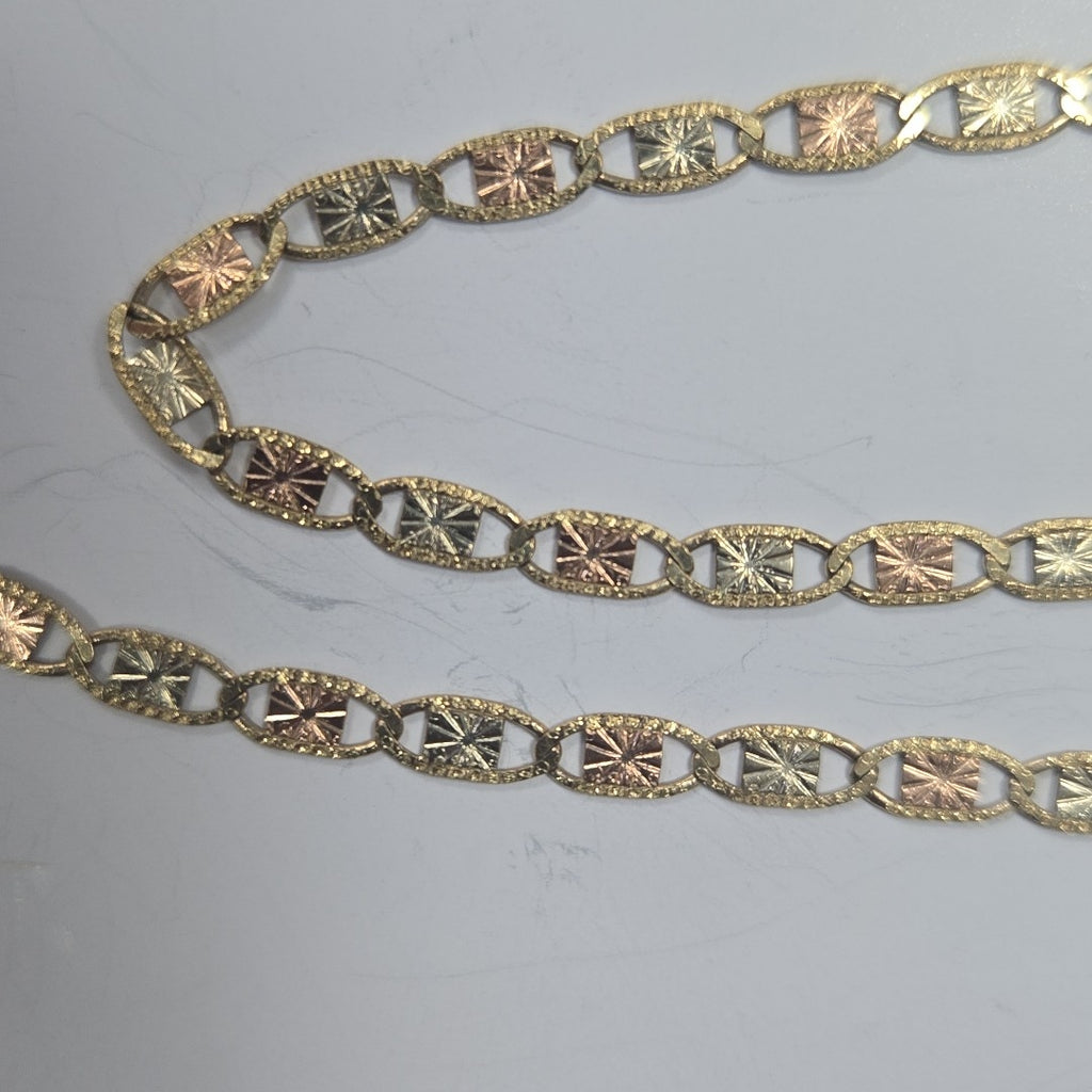 CADENAS TEJIDO GUCHI ORO 10K 55 CM 6.7 GR (NUEVO)