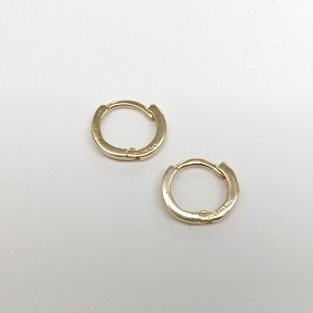 ARETES HUGGIE 14K 1.3 GR (NUEVO)
