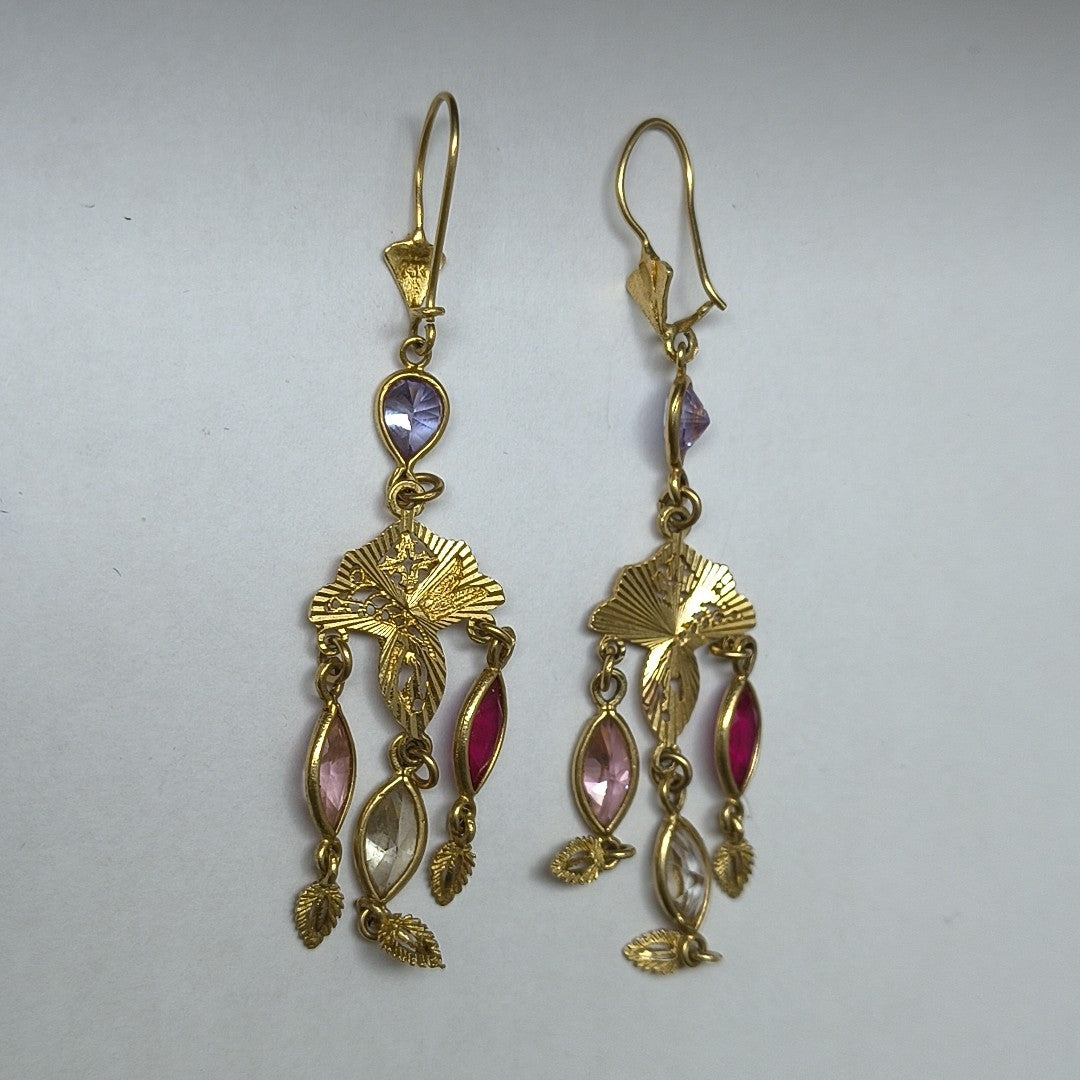 ARETES PAR ORO 14 K 8.3 GRMS (SEMINUEVO)