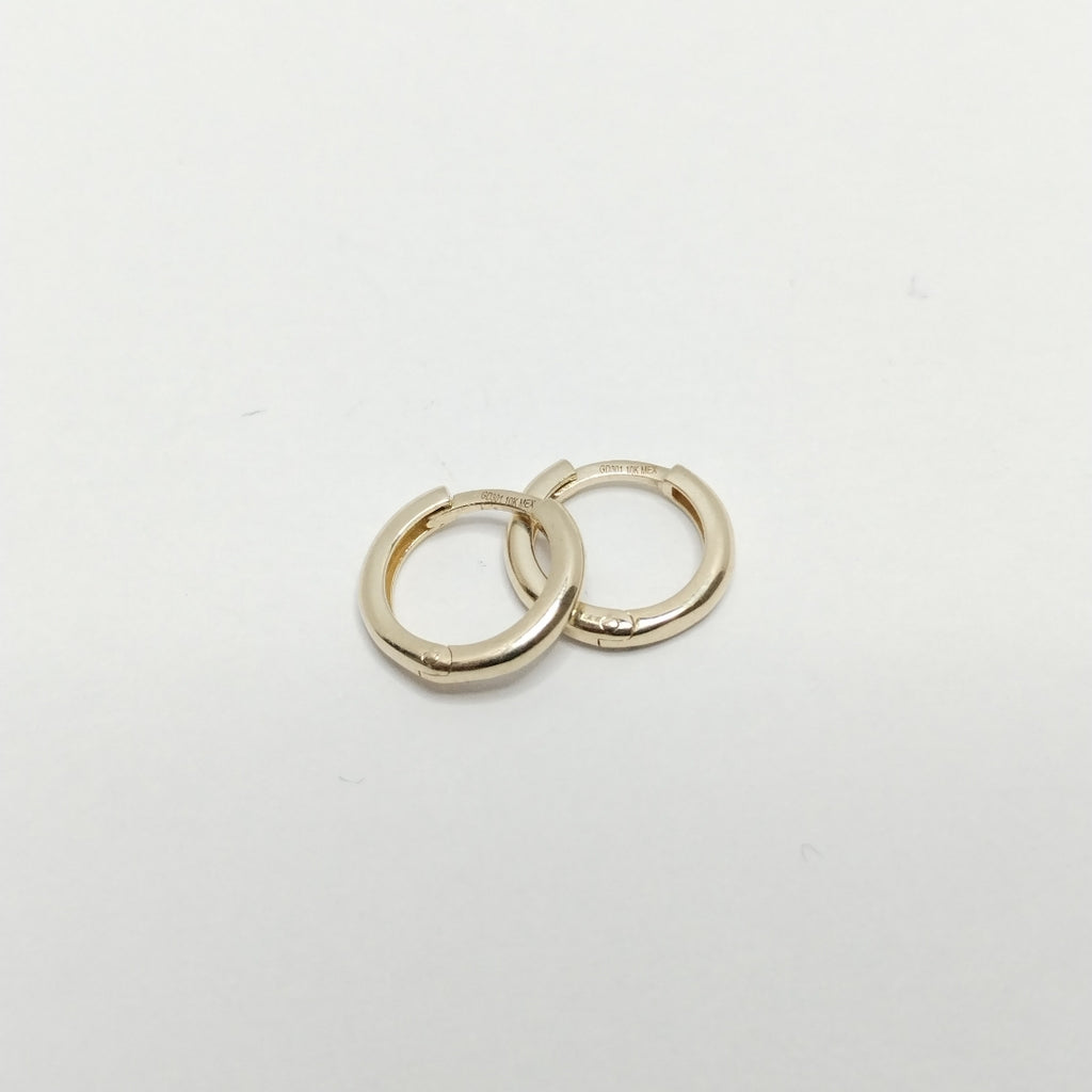 ARETES ARRACADAS LISAS 10K 1.1 GR (NUEVO)