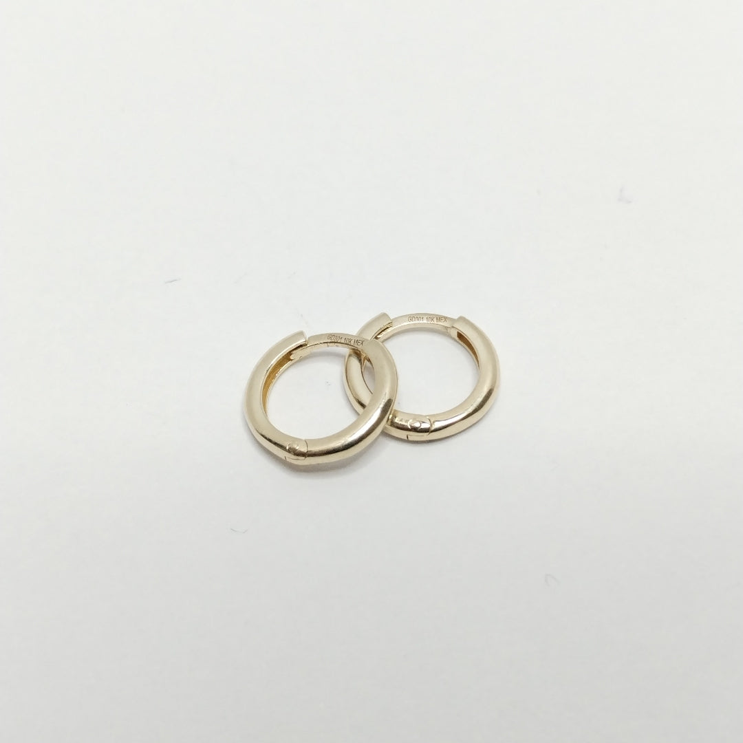 ARETES ARRACADAS LISAS 10K 1.1 GR (NUEVO)