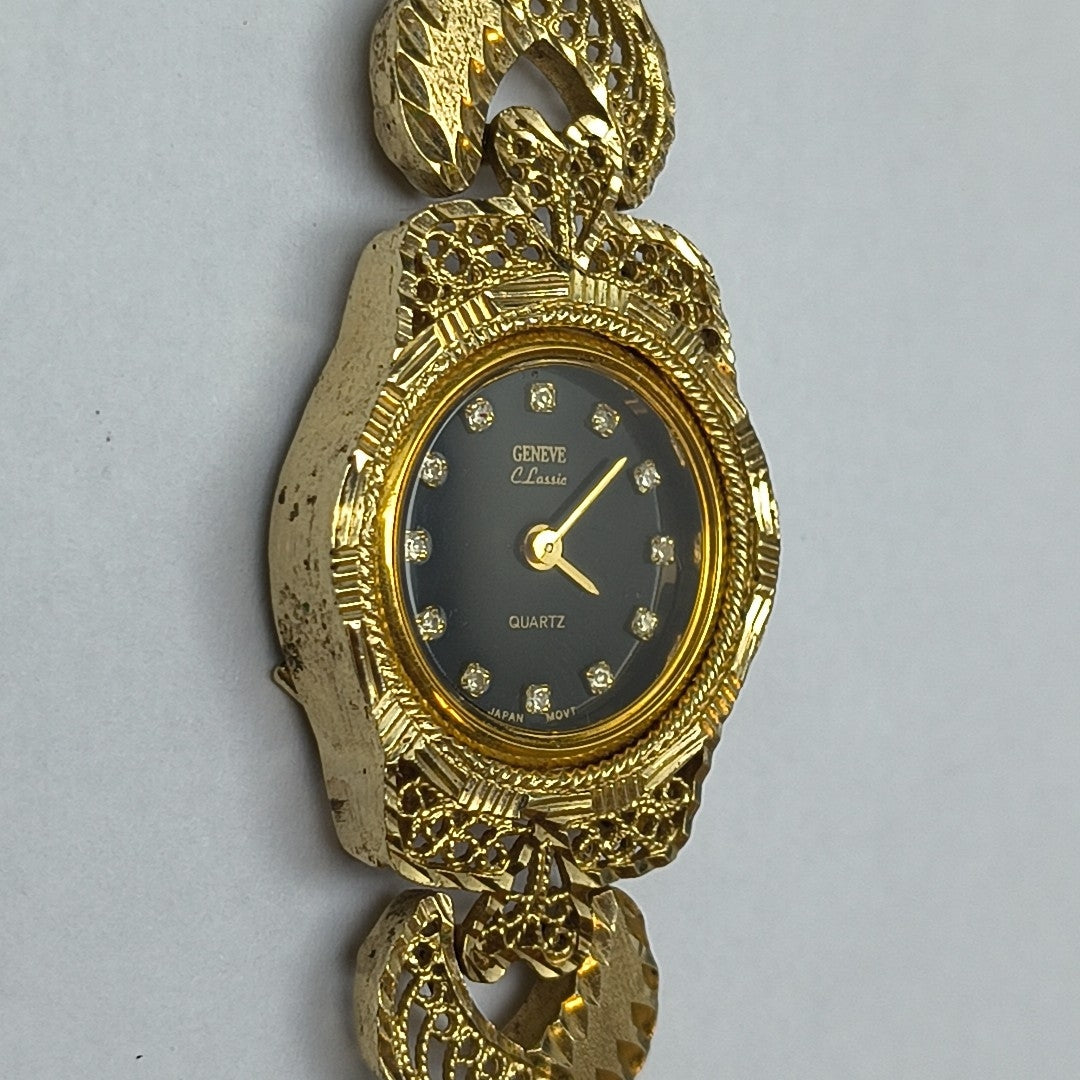 RELOJ CAJA ACERO PULSO ORO ORO 14 K 26 GRMS (SEMINUEVO)