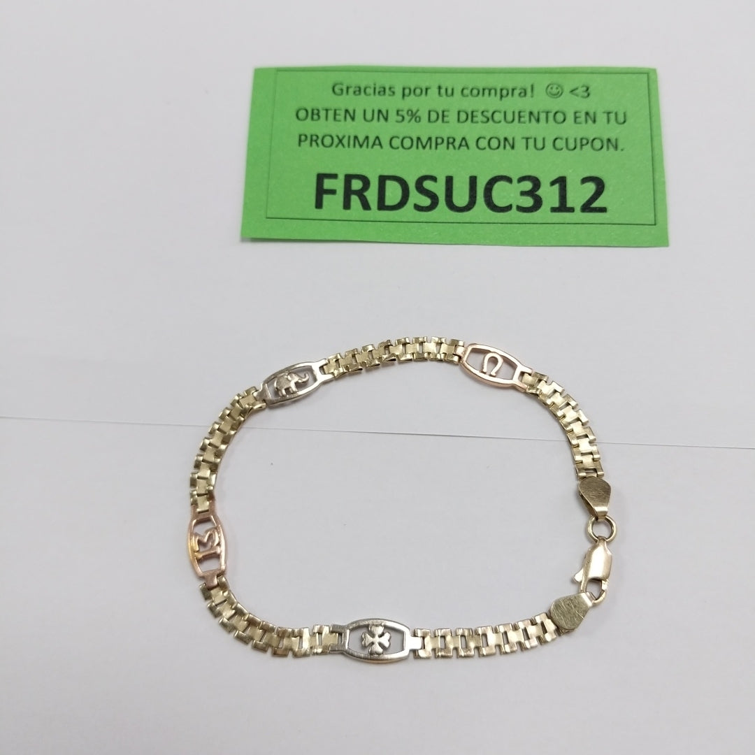 PULSERA ORO 10 K 4.5 GRMS (SEMINUEVO)
