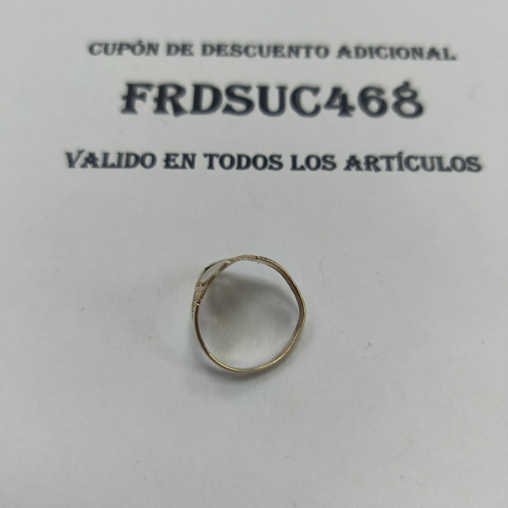 ANILLITO ORO COMBINADO 10 K 2 GRMS (SEMINUEVO)