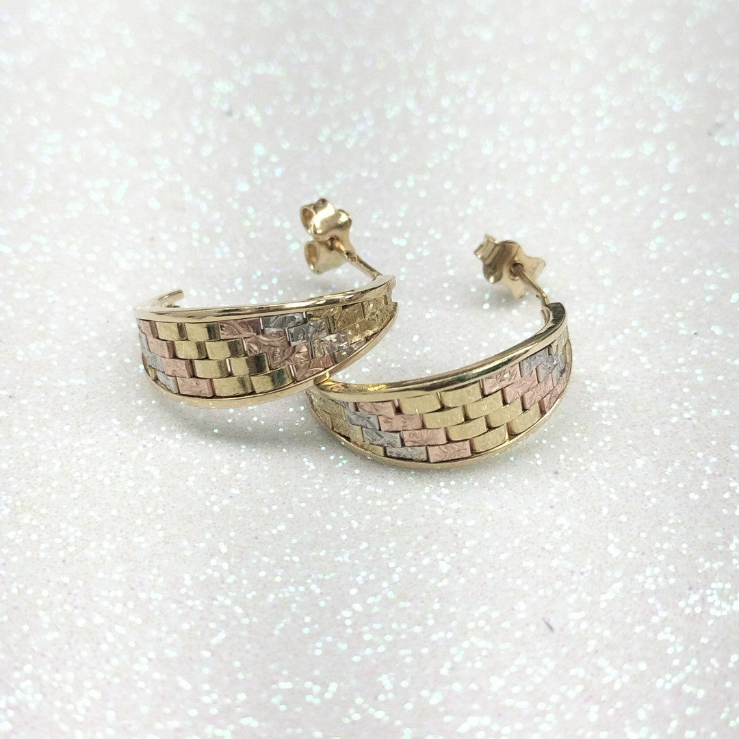 ARRACADAS PAR ORO 14 K 5.2 GRMS (SEMINUEVO)