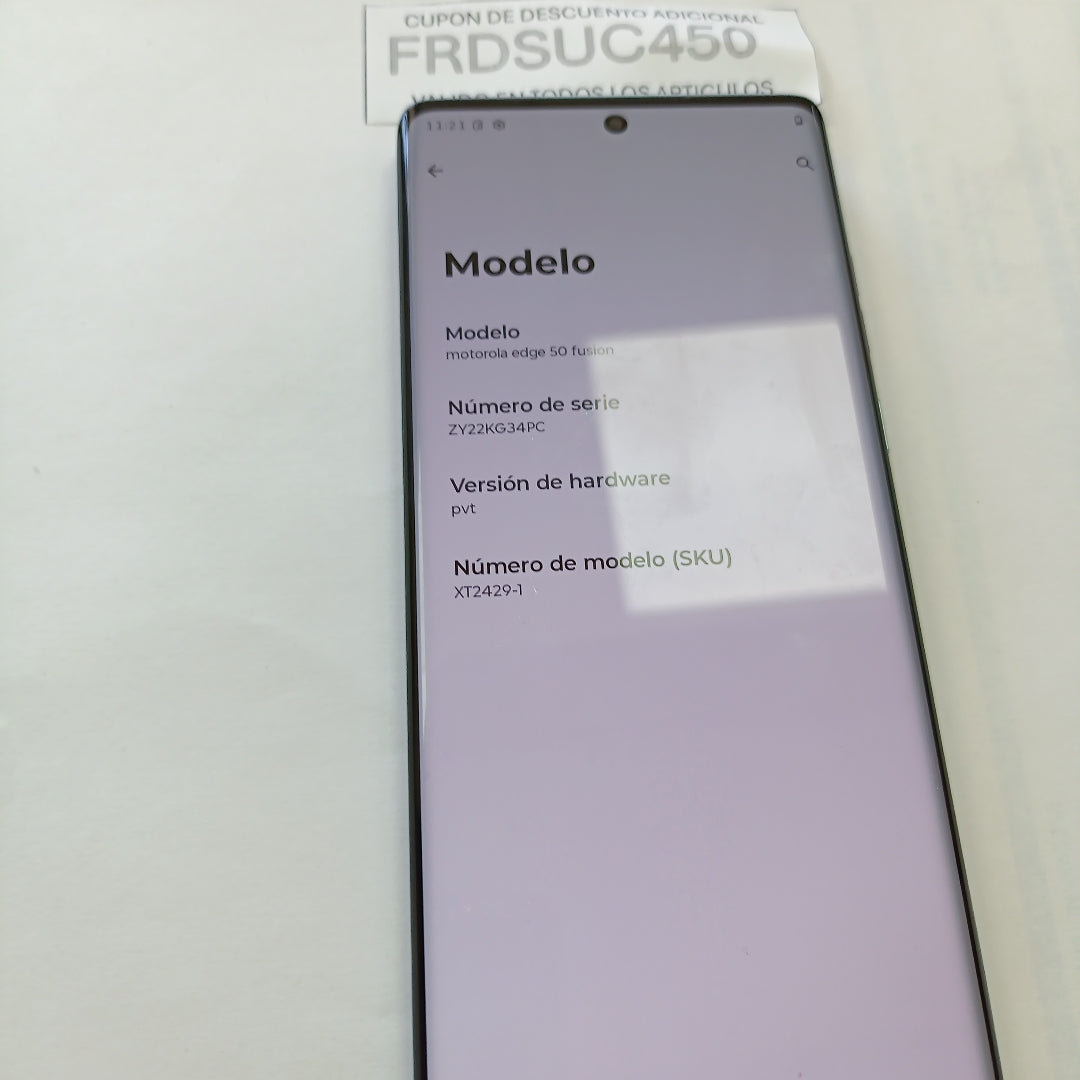 CELULAR MOTOROLA EDGE 50 FUSION XT2429-1 256 GB 8 GB RAM (SEMINUEVO)