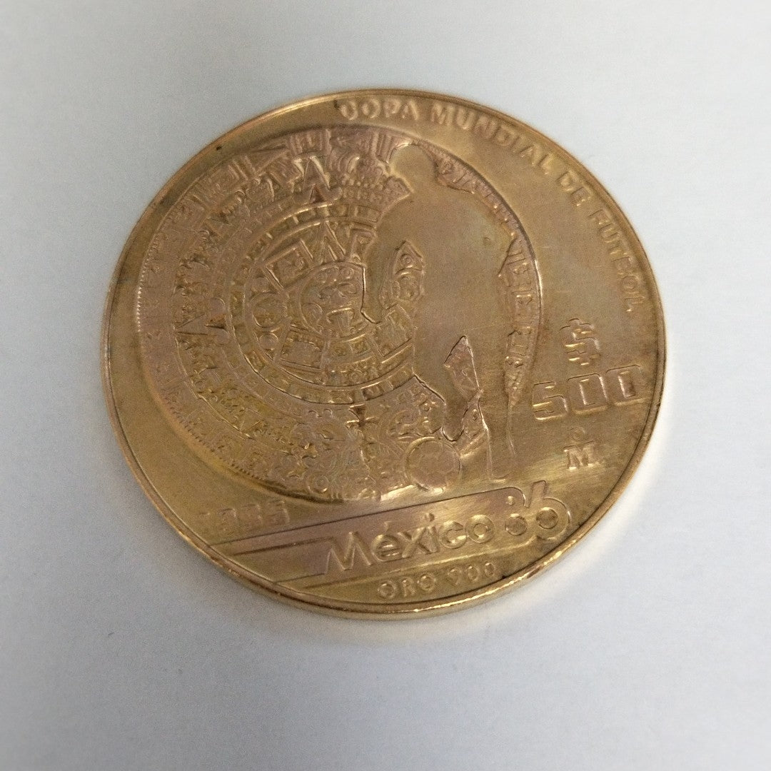 MEDALLA CONMEMORATIVA ORO 21 K 17.3 GRMS (SEMINUEVO)