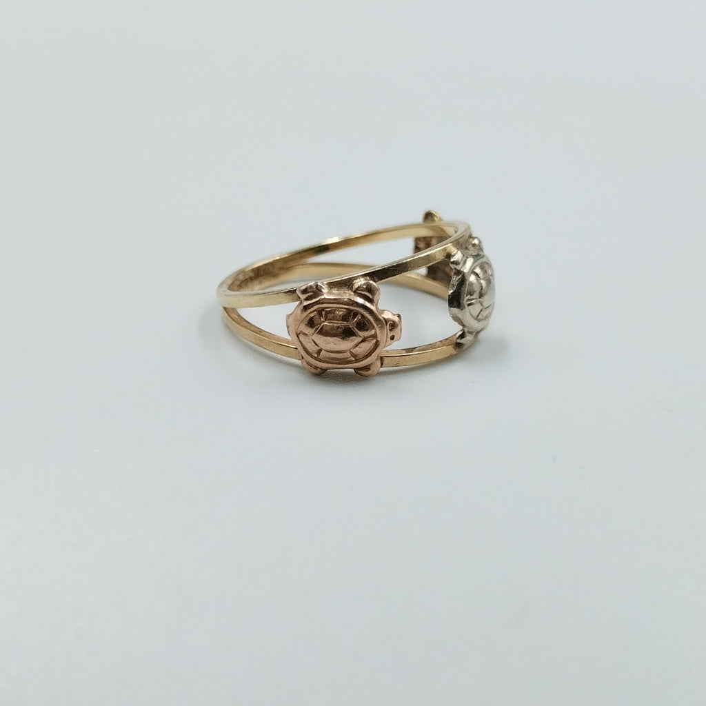 ANILLITO ORO COMBINADO 14 K 1,80 GRMS (SEMINUEVO)
