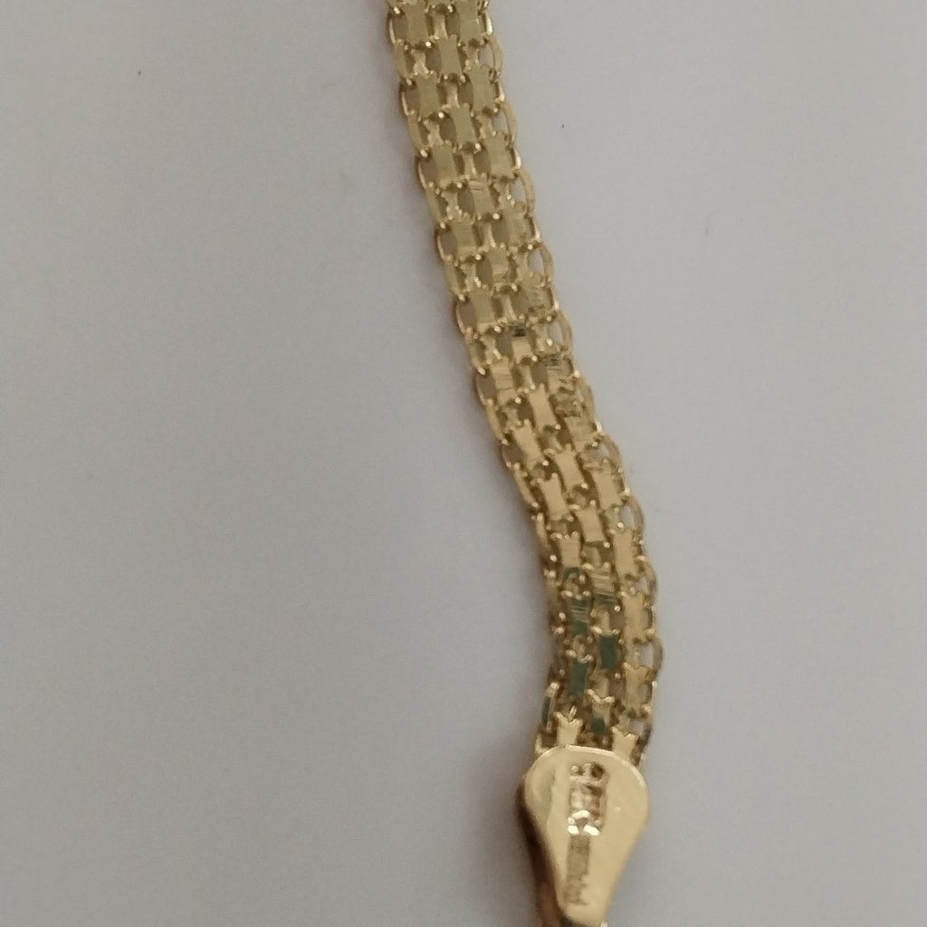 PULSERA ESPECIAL 14K 18 CM 4.4 GR (NUEVO)