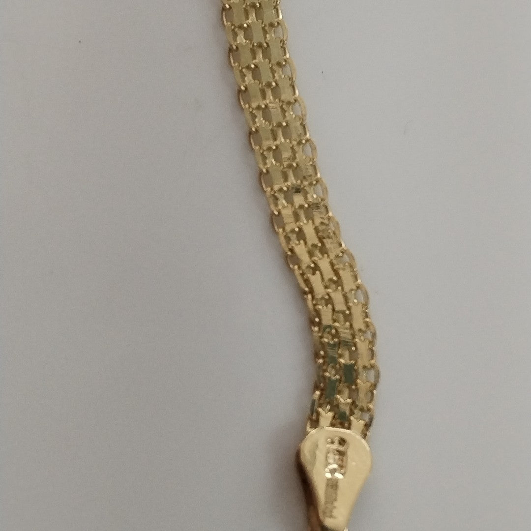 PULSERA ESPECIAL 14K 18 CM 4.4 GR (NUEVO)