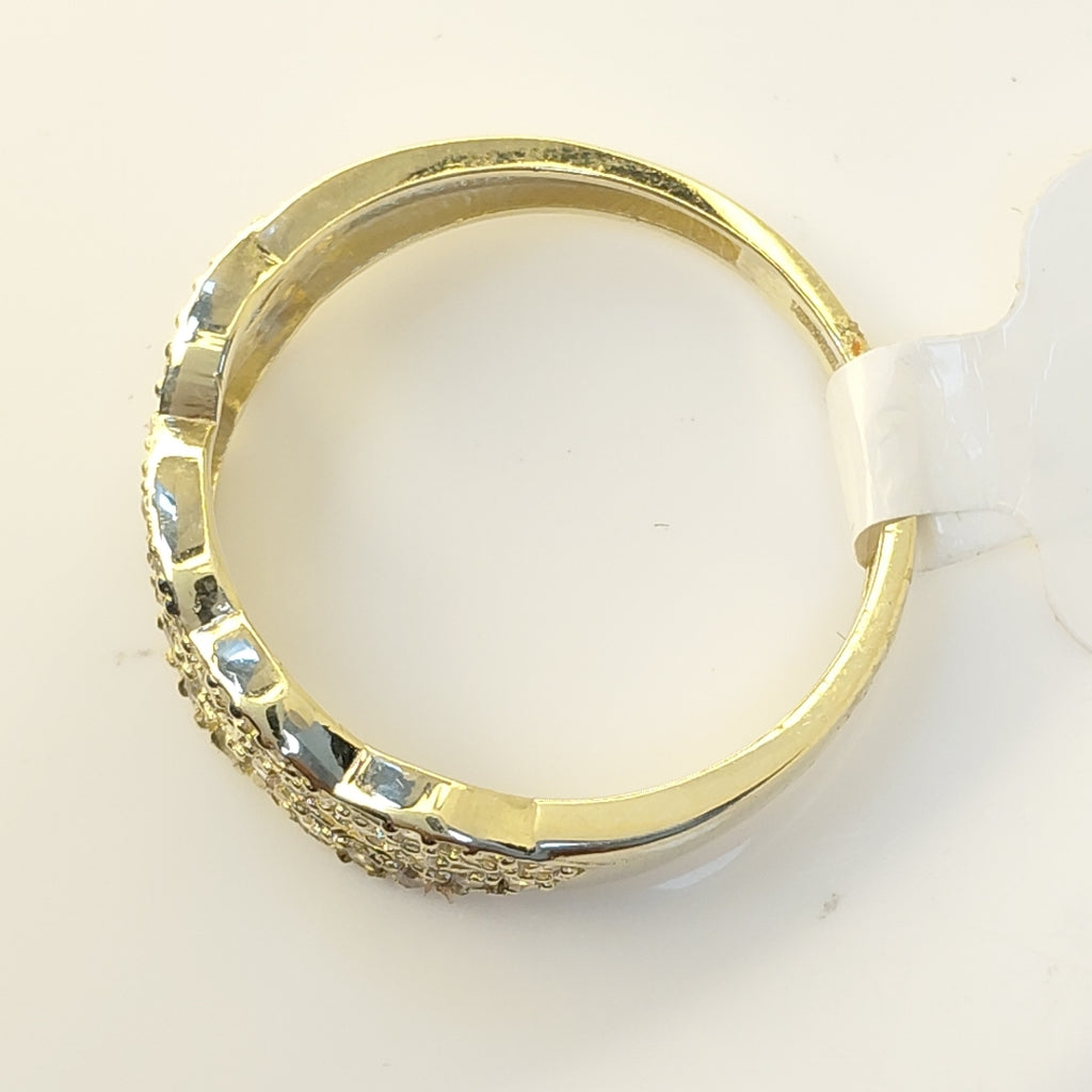 ANILLOS CON CIRCONIAS 14K TALLA 7 0.8 GR (NUEVO)