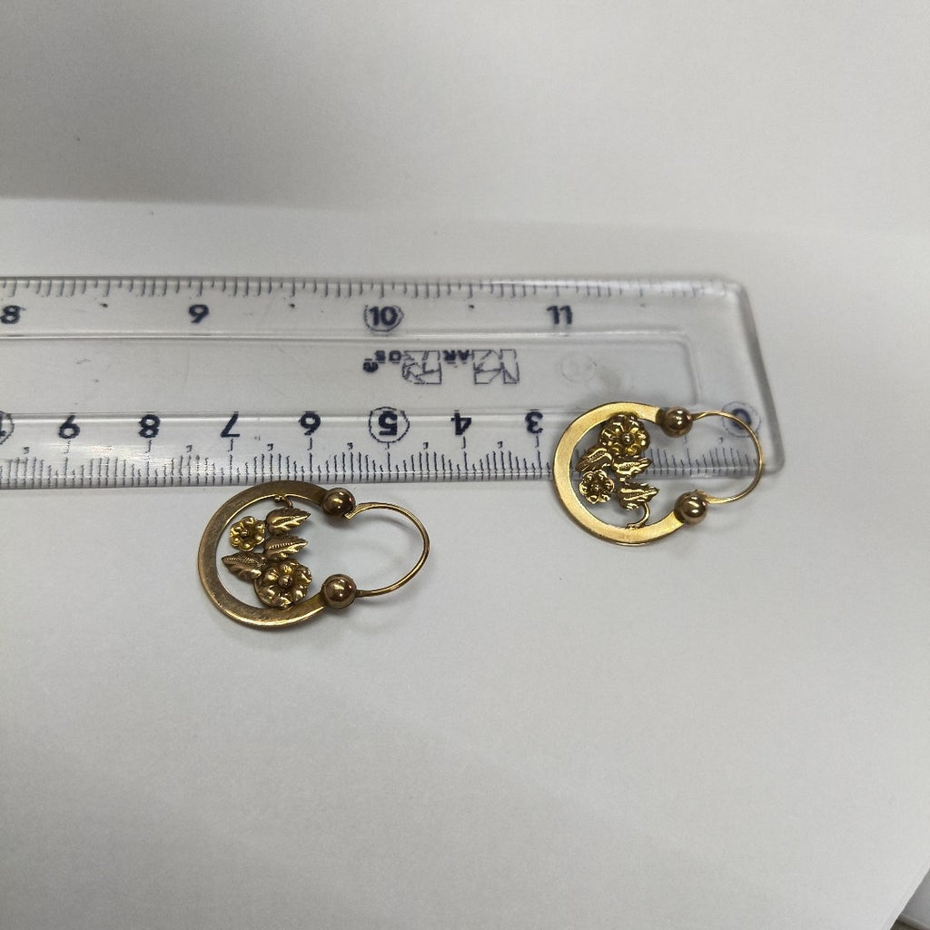 ARRACADAS PAR ORO 8 K 2,40 GRMS (SEMINUEVO)