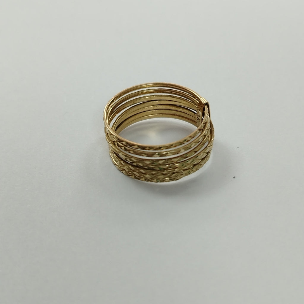 ANILLITO, SEMANARIO DE ARGOLLAS ORO 14 K 3.6 GRMS (SEMINUEVO)