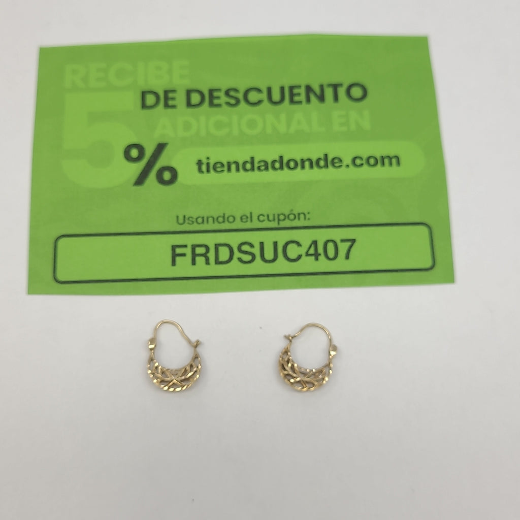 ARRACADAS PAR ORO 10 K 0.8 GRMS (SEMINUEVO)