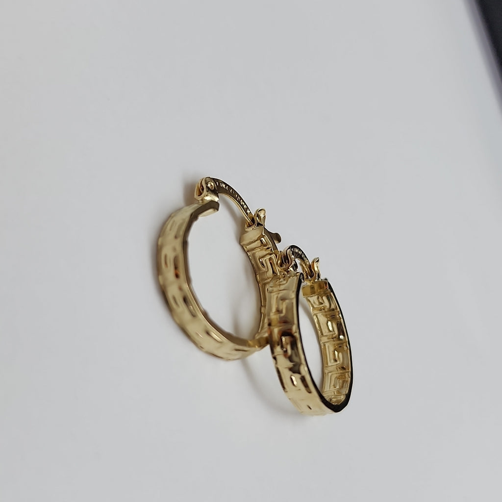 ARETES ARRACADAS FIG GRECAS 14K 1.8 GR (NUEVO)