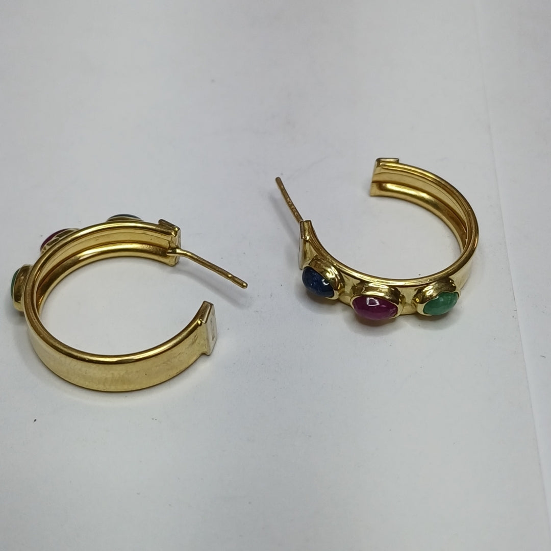 BROQUELES PAR ORO 14 K 6,00 GRMS (SEMINUEVO)