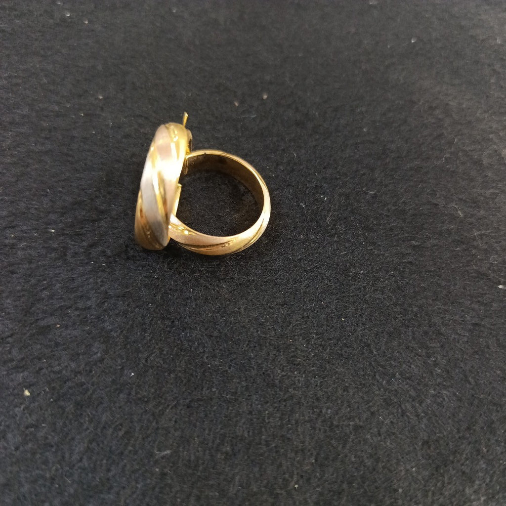ARRACADAS PAR ORO COMBINADO 14 K 2,80 GRMS (SEMINUEVO)