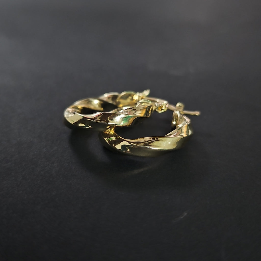 ARETES ARRACADA TORZAL 14K 1.9 GR (NUEVO)