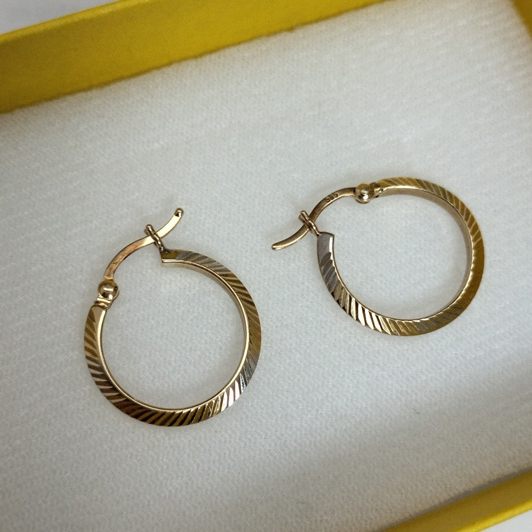 ARRACADAS PAR ORO 14 K 1.5 GRMS (SEMINUEVO)