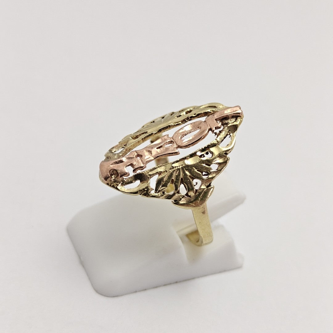 ANILLITO ORO COMBINADO 14 K 2.6 GRMS (SEMINUEVO)