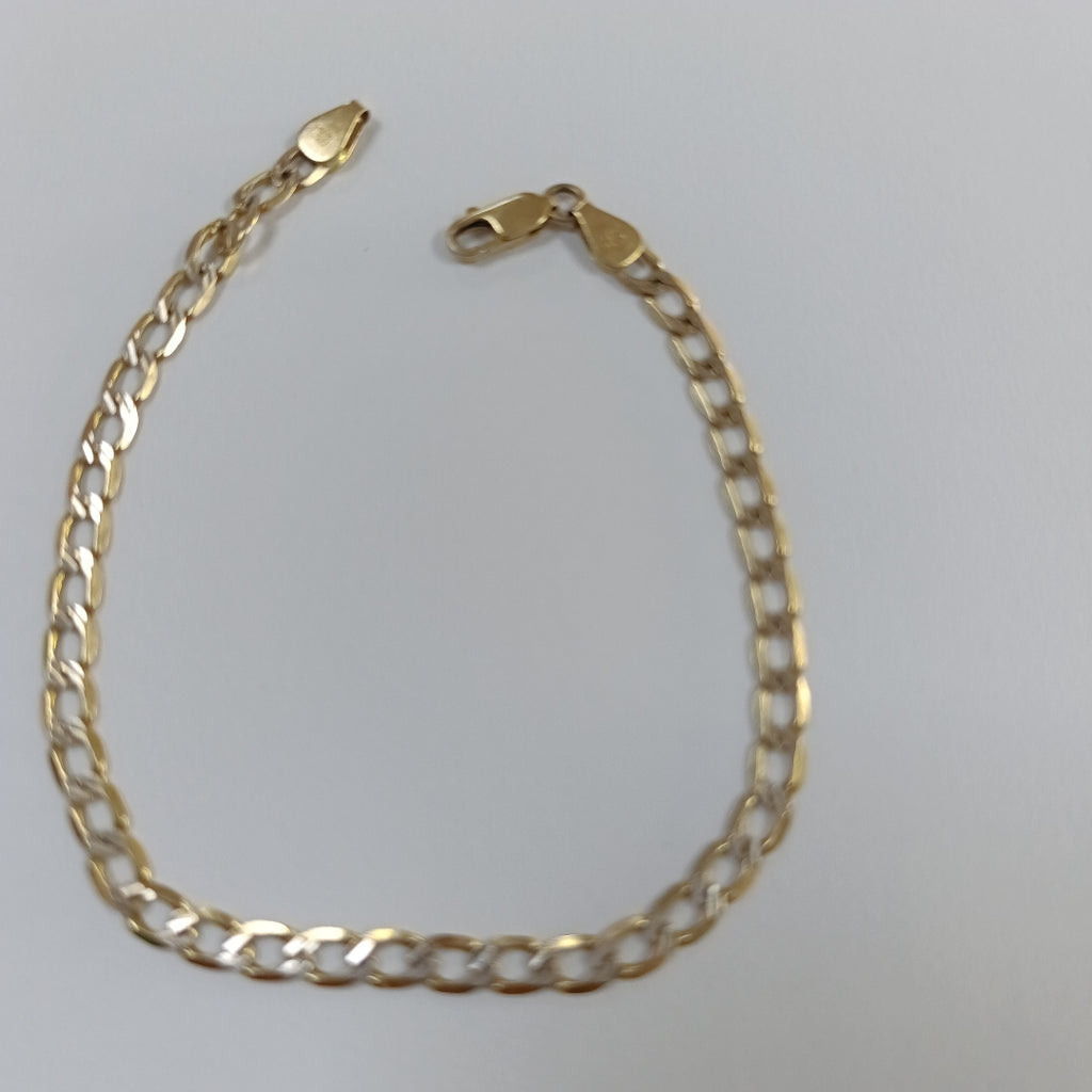 PULSERA ORO COMBINADO 14 K 5.9 GRMS (SEMINUEVO)