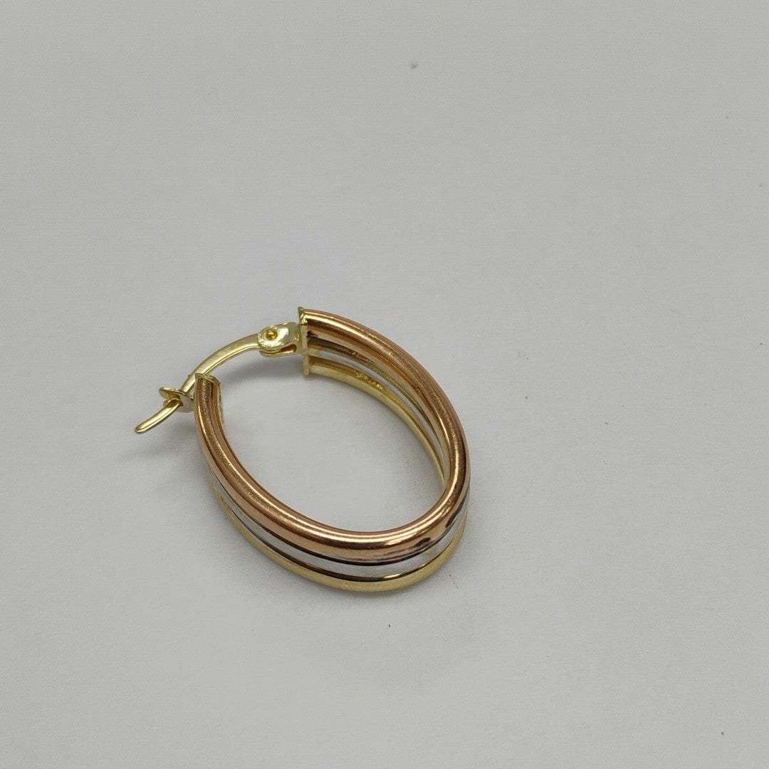 ARRACADAS PAR ORO COMBINADO 10 K 3 GRMS (SEMINUEVO)