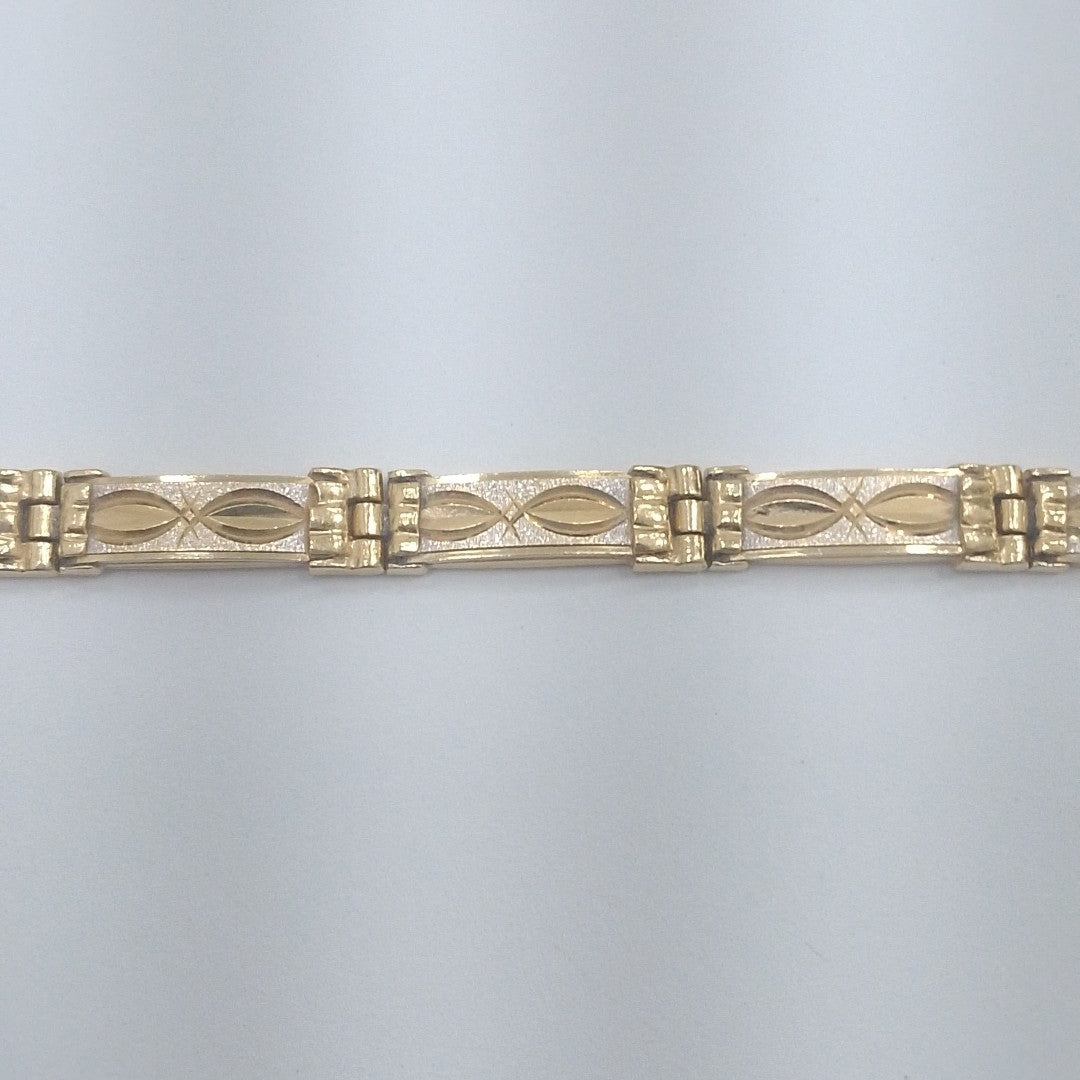 PULSERA ORO COMBINADO 14 K 12.5 GRMS (SEMINUEVO)