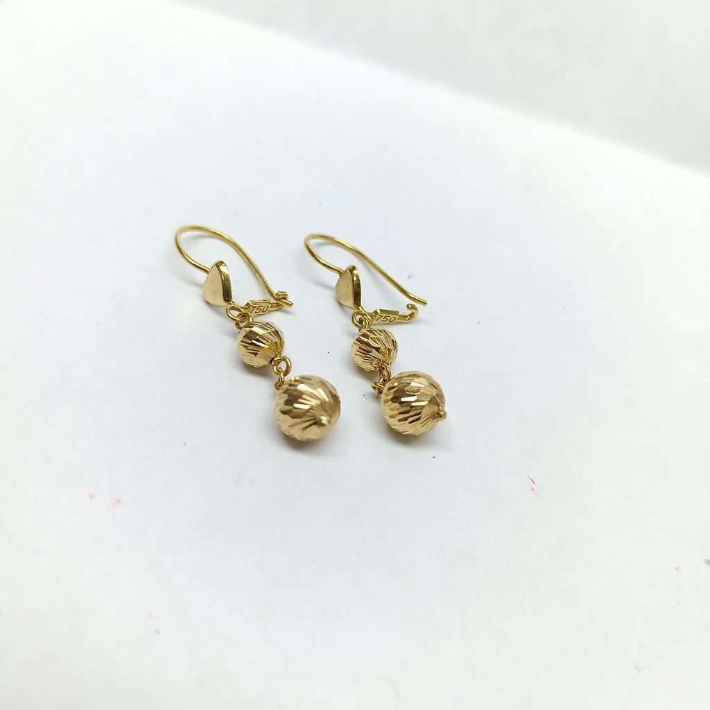 ARETES PAR ORO 18 K 3.3 GRMS (SEMINUEVO)