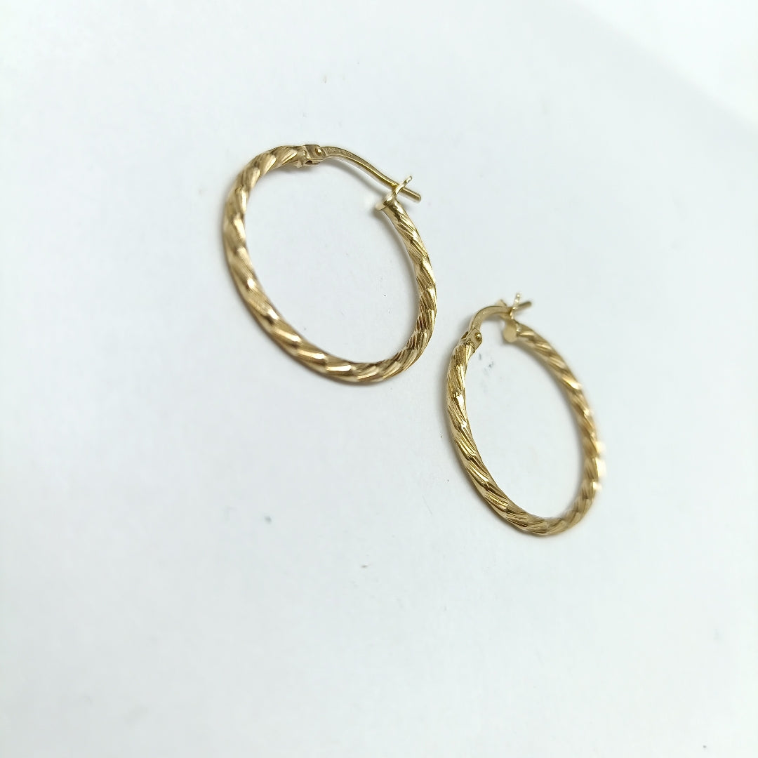 ARRACADAS PAR ORO 10 K 1.6 GRMS (SEMINUEVO)
