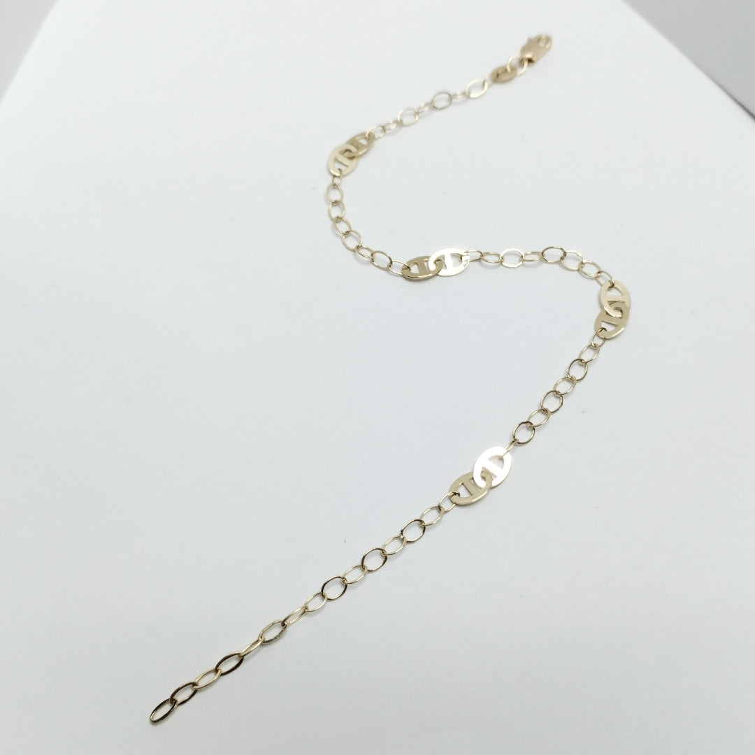 PULSERA ESPECIAL 14K 21 CM 1.8 GR (NUEVO)
