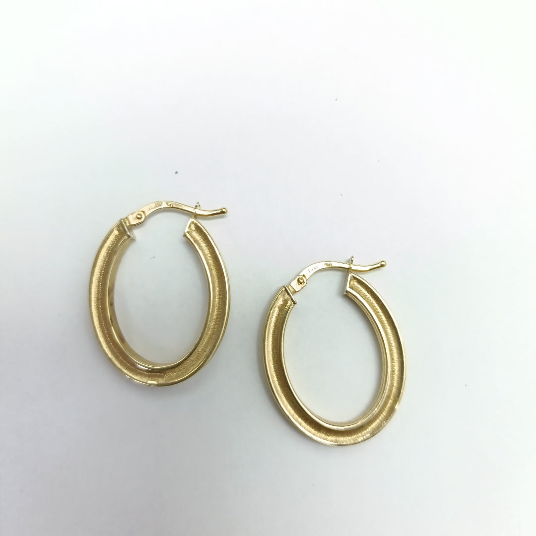 ARRACADAS PAR ORO 14 K 1.9 GRMS (SEMINUEVO)