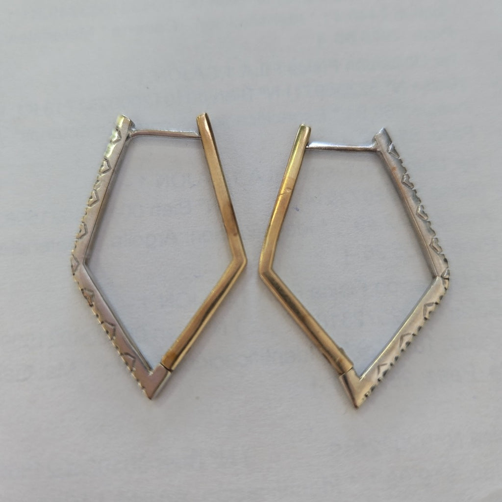 ARRACADAS PAR ORO COMBINADO 10 K 4,50 GRMS (SEMINUEVO)
