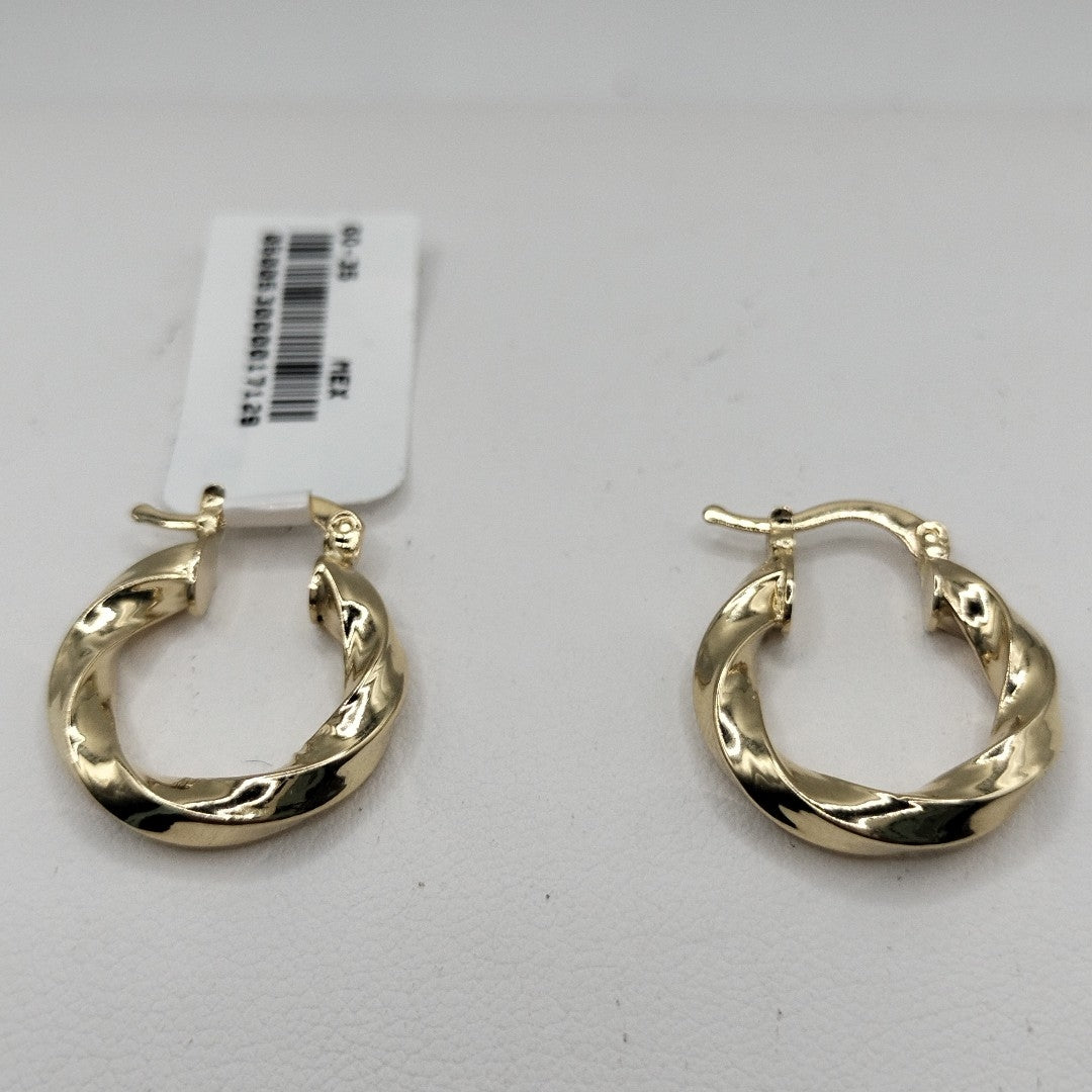 ARETES ARRACADA TORZAL 14K 1.9 GR (NUEVO)