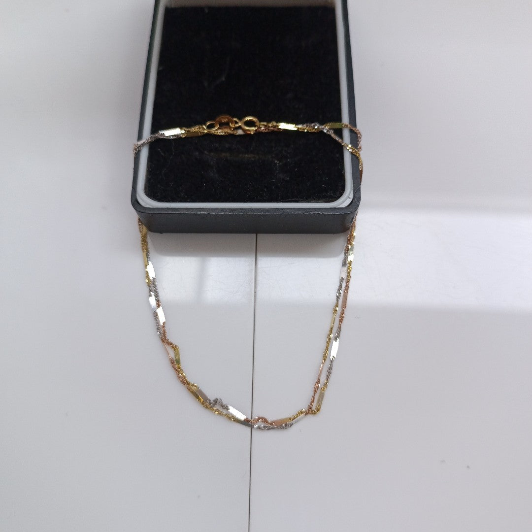 CADENA ORO, ORO COMBINADO 10 K 1.5 GRMS (SEMINUEVO)