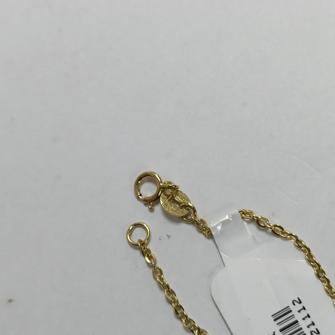 PULSERA TEJIDO ESPECIAL CON CORAZONES 14K 18 CM 1.7 GR (NUEVO)