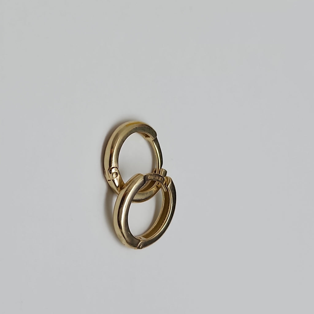 ARETES ARRACADAS LISAS 10K 1.2 GR (NUEVO)