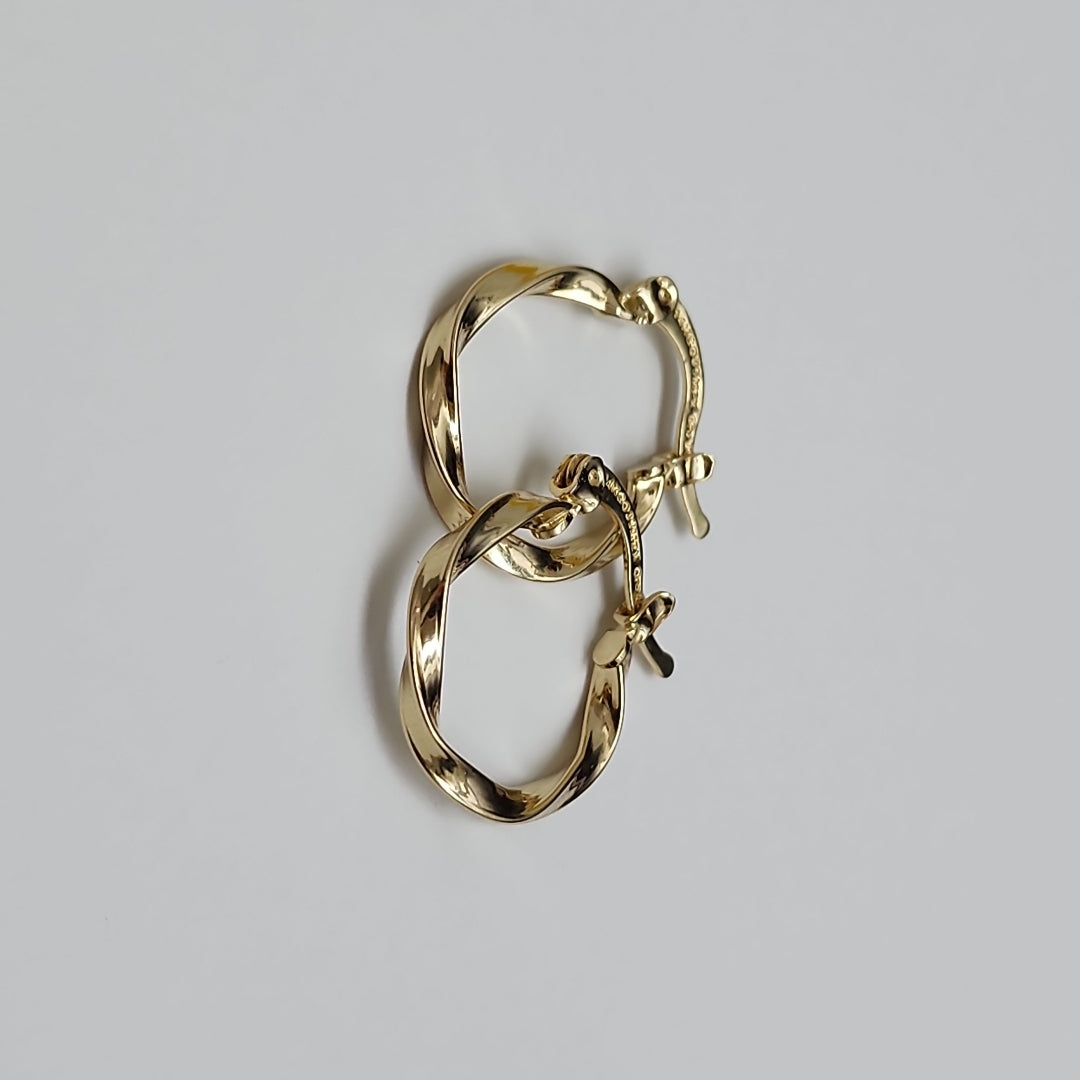ARETES ARRACADAS TORZAL 14K 1.2 GR (NUEVO)