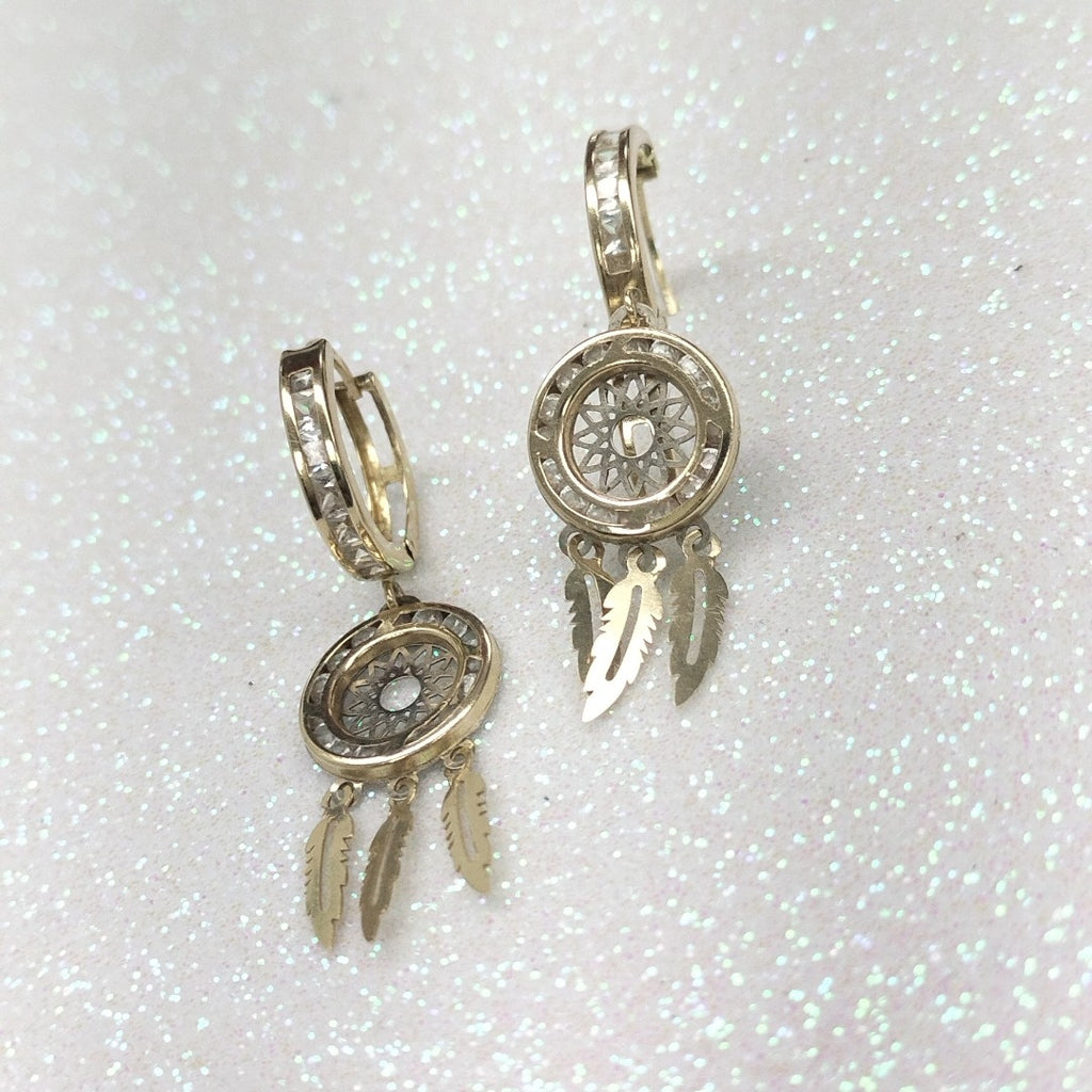 ARRACADAS PAR ORO 14 K 2.3 GRMS (SEMINUEVO)