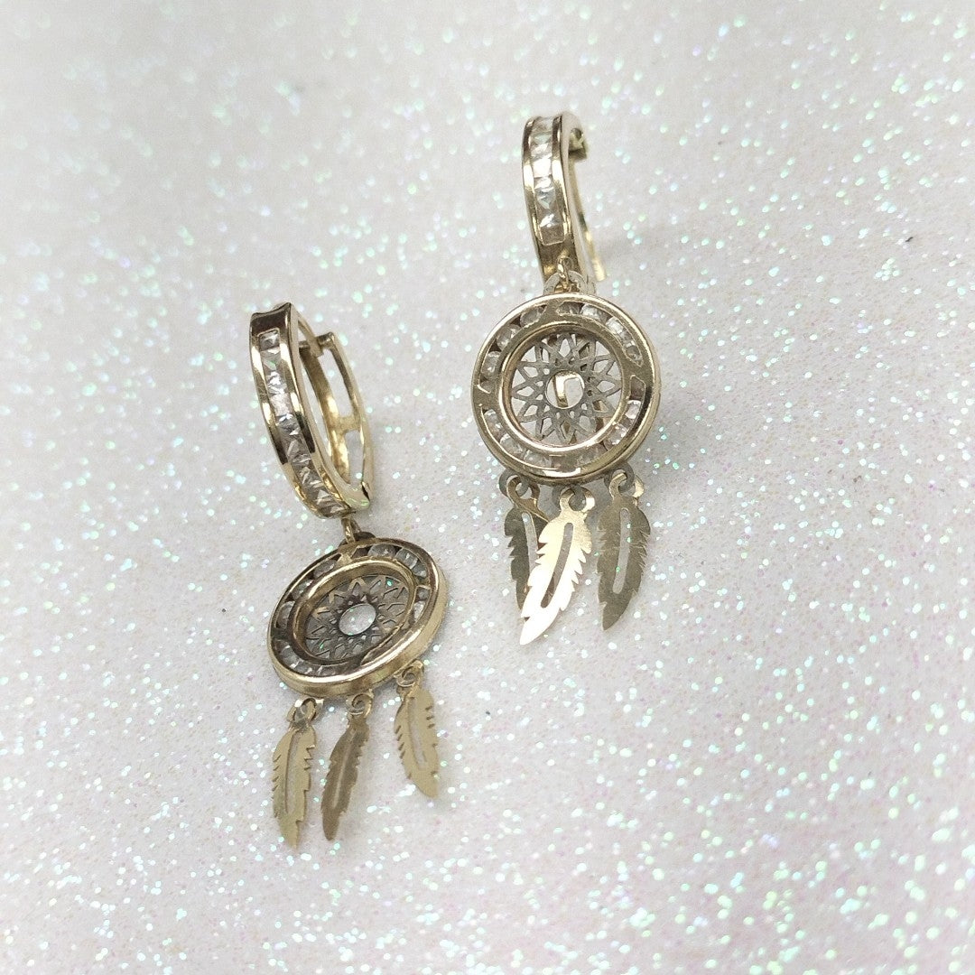 ARRACADAS PAR ORO 14 K 2.3 GRMS (SEMINUEVO)