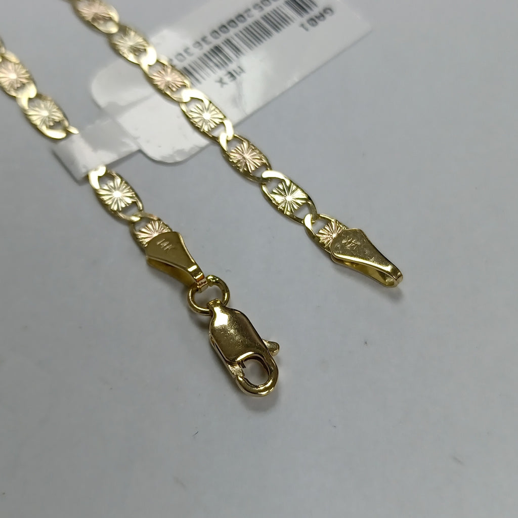 PULSERA GUCHI 14K 18 CM 2.8 GR (NUEVO)